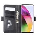 OnePlus 8 Wallet Case with Magnetic Closure - Black