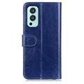 OnePlus Nord 2 5G Wallet Case with Stand Feature - Blue