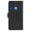 Samsung Galaxy A20s Wallet Case with Magnetic Closure - Black