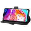 Samsung Galaxy A20s Wallet Case with Magnetic Closure - Black