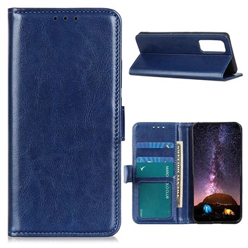 Samsung Galaxy A52 5G, Galaxy A52s Wallet Case with Magnetic Closure - Blue