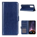 Samsung Galaxy A72 5G Wallet Case with Magnetic Closure - Blue