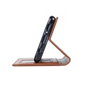 Samsung Galaxy S10 Wallet Case with Stand Feature - Brown