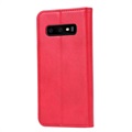 Samsung Galaxy S10 Wallet Case with Stand Feature - Red