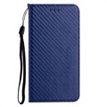 Samsung Galaxy S22 5G Wallet Case - Carbon Fiber - Blue