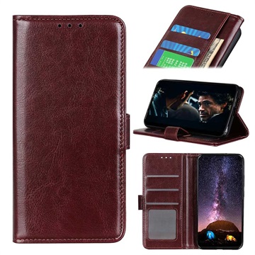 Sony Xperia 1 II Wallet Case with Magnetic Closure - Brown