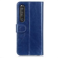Sony Xperia 1 III Wallet Case with Magnetic Closure - Blue