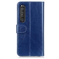 Sony Xperia 1 III Wallet Case with Magnetic Closure - Blue