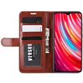 Xiaomi Redmi Note 8 Pro Wallet Case with Magnetic Closure - Brown