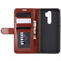 Xiaomi Redmi Note 8 Pro Wallet Case with Magnetic Closure - Brown