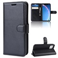 iPhone 11 Wallet Case with Magnetic Closure - Black