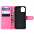 iPhone 11 Wallet Case with Magnetic Closure - Hot Pink