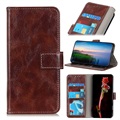 iPhone 12/12 Pro Wallet Case with Magnetic Closure - Brown