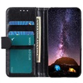 iPhone 13 Mini Wallet Case with Magnetic Closure - Black