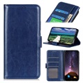 iPhone 13 Mini Wallet Case with Magnetic Closure - Blue