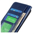 iPhone 13 Mini Wallet Case with Magnetic Closure - Blue