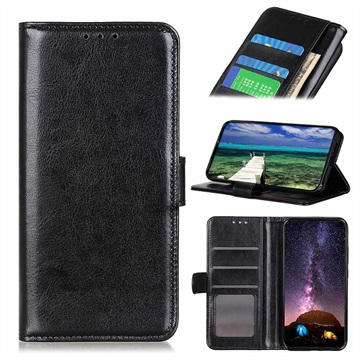 iPhone 13 Pro Max Wallet Case with Stand Feature - Black