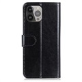 iPhone 13 Pro Max Wallet Case with Stand Feature - Black