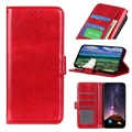 Motorola Edge 20 Lite Wallet Case with Kickstand Feature - Red