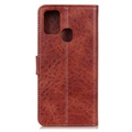 OnePlus Nord N100 Wallet Case with Kickstand Feature - Brown