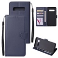 Samsung Galaxy S10+ Wallet Case with Stand Feature - Dark Blue