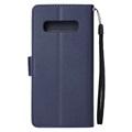Samsung Galaxy S10+ Wallet Case with Stand Feature - Dark Blue