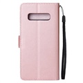 Samsung Galaxy S10+ Wallet Case with Stand Feature - Rose Gold