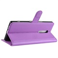 Sony Xperia 1 Wallet Case with Stand Feature - Purple