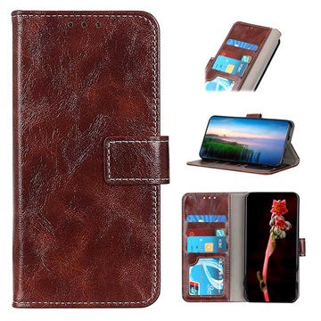 OnePlus Nord 2T Wallet Case with Magnetic Closure - Brown