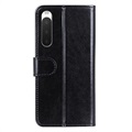 Sony Xperia 10 IV Wallet Case with Magnetic Closure - Black