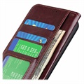 Sony Xperia 10 IV Wallet Case with Magnetic Closure - Brown