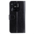 Xiaomi Redmi 10C Wallet Case with Magnetic Closure - Black