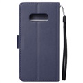 Samsung Galaxy S10e Wallet Case with Stand Feature - Dark Blue