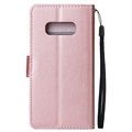 Samsung Galaxy S10e Wallet Case with Stand Feature - Rose Gold