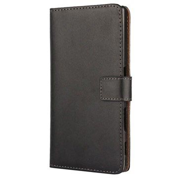 Sony Xperia Z5, Xperia Z5 Dual Wallet Leather Case - Black