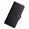 Motorola Edge 30 Pro Wallet Leather Case with Kickstand - Black