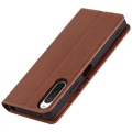 Sony Xperia 10 IV Wallet Leather Case with Kickstand - Brown