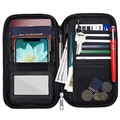 Water Resistant & Fireproof Multi-Slot RFID Case - Black