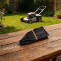 Waterproof 420D Oxford Fabric Robotic Lawn Mower Cover - 83x62x43cm - Black / Orange