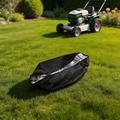 Waterproof 420D Oxford Fabric Robotic Lawn Mower Cover - 83x62x43cm - Black / Orange