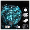 Waterproof Bluetooth LED String Fairy Lights - 10m