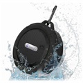 Waterproof Bluetooth Speaker with Suction Cup C6 - Black