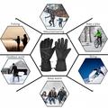 Waterproof Electric Heated Gloves with Touchscreen - Black