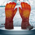 Waterproof Electric Heated Gloves with Touchscreen - Black