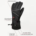 Waterproof Electric Heated Gloves with Touchscreen - Black