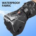Waterproof Electric Heated Gloves with Touchscreen - Black