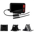 Waterproof HD Endoscope Camera with LCD Display & Holder - 10m