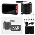 Waterproof HD Endoscope Camera with LCD Display & Holder - 10m