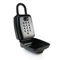 Waterproof Key Lock Box with Hook - 4-12 Digit Mechanical Password Lock - Black