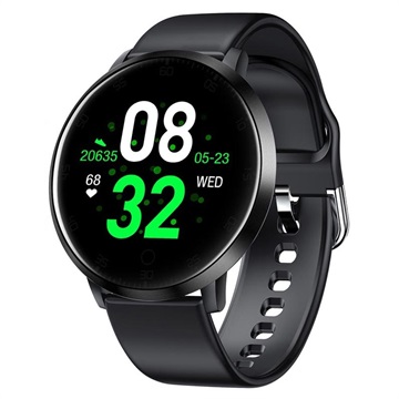 Waterproof Smartwatch with Heart Rate K12 - Black
